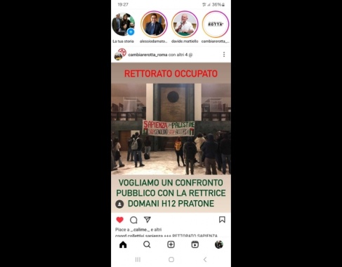 Cambiare Rotta, 'studenti occupano il rettorato della Sapienza'