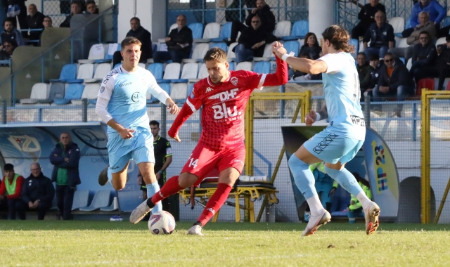 Sindrit Guri, autore del gol dell’1-1 all’andata a Sanremo