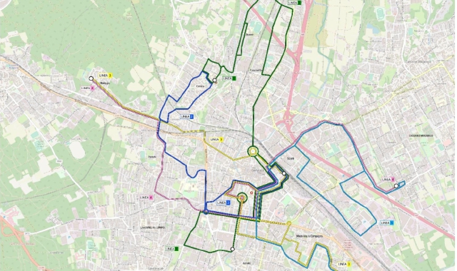 I nuovi percorsi delle linee di trasporto pubblico a Gallarate