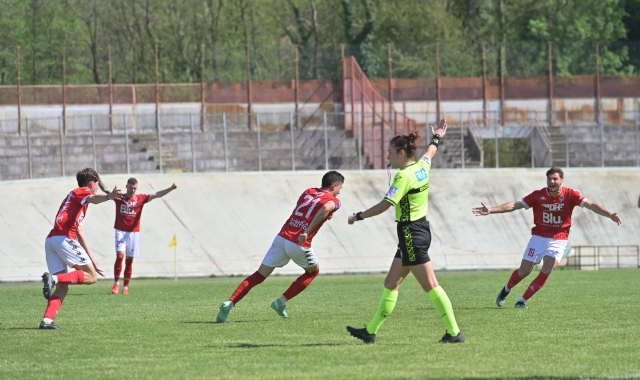 La rete di Zazzi ha illuso il Varese (foto Blitz)