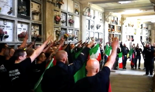 I Do.Ra. durante una commemorazione, in passato, al cimitero di Belforte