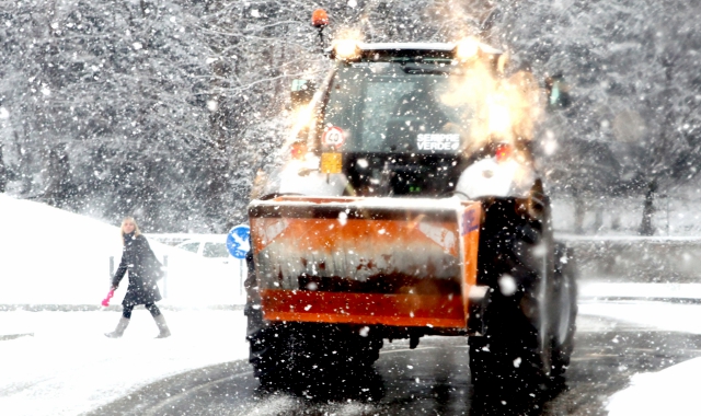Le tracce della nevicata di fine aprile del 2017