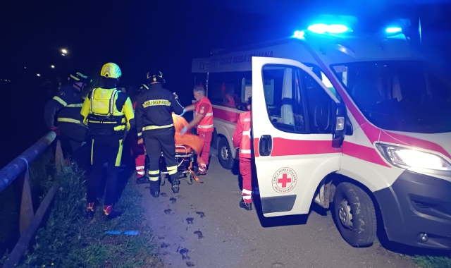 L’intervento a mezzanotte a Olgiate Olona