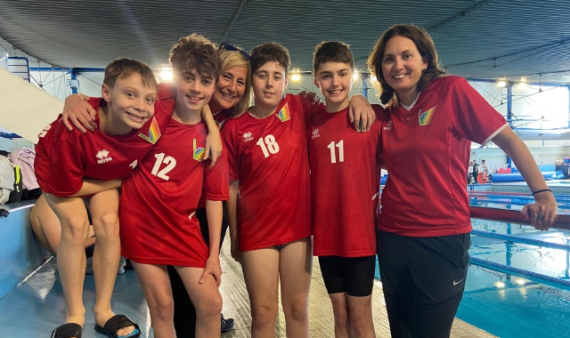 La squadra della Vidoletti oggi, venerdì 19 aprile, a Brescia