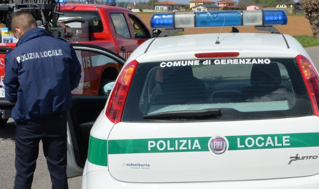 È intervenuta anche la polizia locale  (foto archivio) 