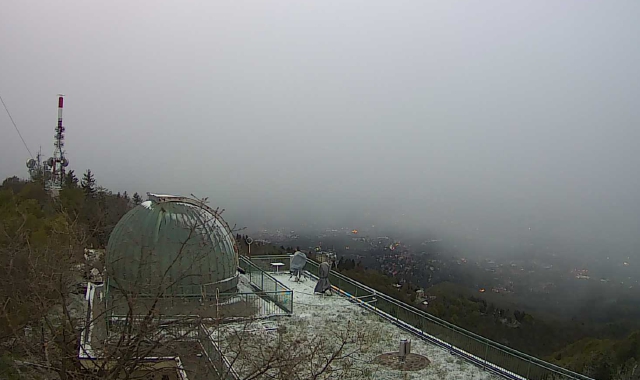 L’immagine ieri del Campo dei Fiori e del  cielo sopra Varese