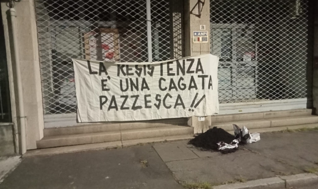25 Aprile, letame alla sede dell’Anpi