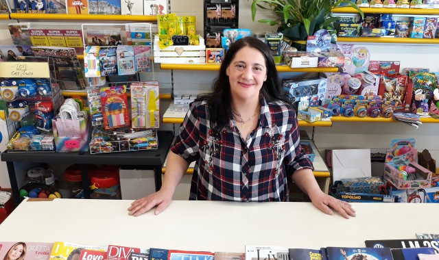 Rosanna nell’edicola di Sant’Antonio (Foto Redazione)