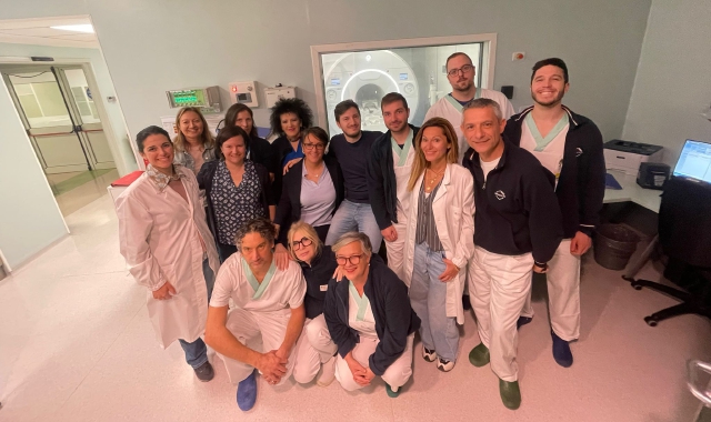 Il team della neuroradiologia a Gallarate (Foto Asst Valle Olona)