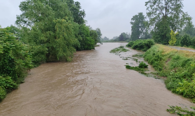 L’Olona a livello di piena