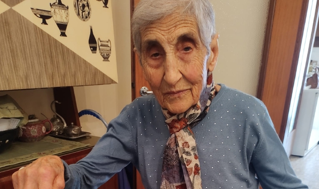 La centenaria Santina Bonanno (Foto Redazione)
