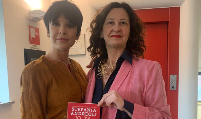 Stefania Andreoli con la vicesindaca Manuela Maffioli