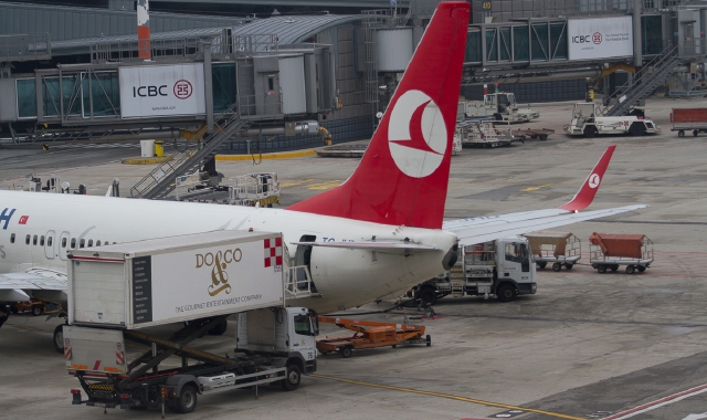 Un aereo della Turkish Airlines a Malpensa (foto archivio)