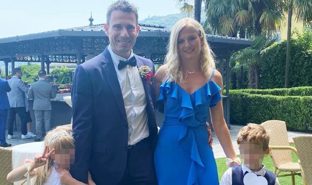 Paolo Dal Pozzo con la famiglia