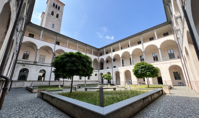 Il Chiostro di Sant’Abbondio a Como  (Foto Università Insubria)