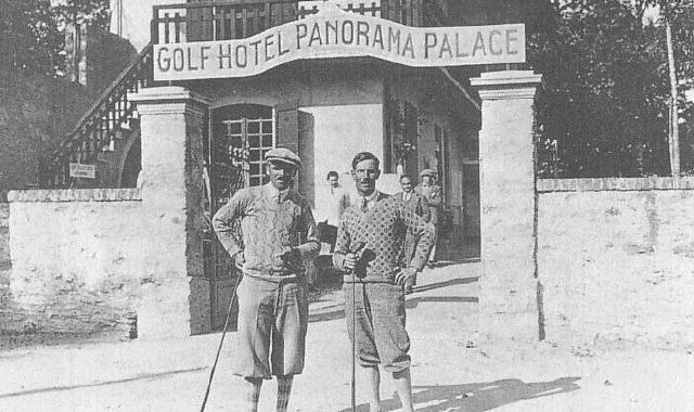 Una foto d’epoca dell’Hotel Golf Alpino (foto golf club alpino)