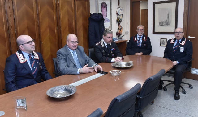 La conferenza stampa dello scorso marzo con l’annuncio della convenzione tra Procura e Anc (foto Blitz)