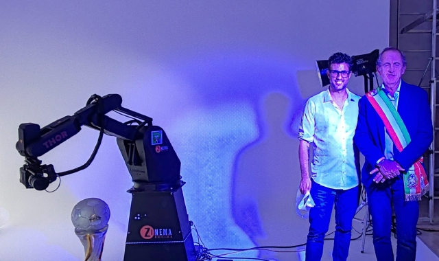 Ciro Tomaiuoli con il sindaco Emanuele Antonelli