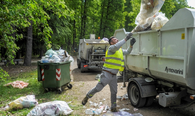 La raccolta dei riiuti 