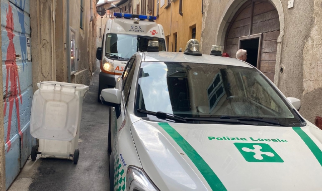 L’intervento in via Vico a Viggiù