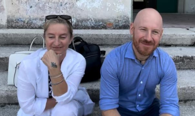 Simona Mezanzani col sindaco Marco Baroffio