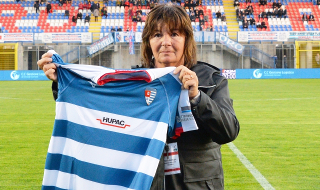 Patrizia Testa, da due lustri alla guida della società biancoblù di Busto Arsizio (foto Domenico Ghiotto/BLITZ)
