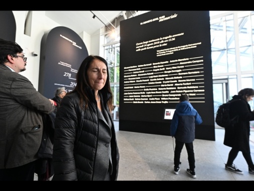 Il figlio di una vittima ha inaugurato il Memoriale del Morandi