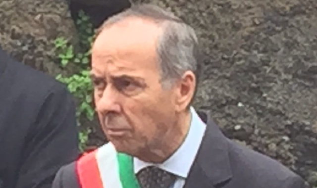 Sergio Vanini con la fascia tricolore