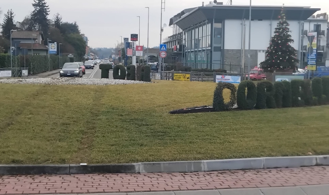 La rotonda dove era collocata la statua