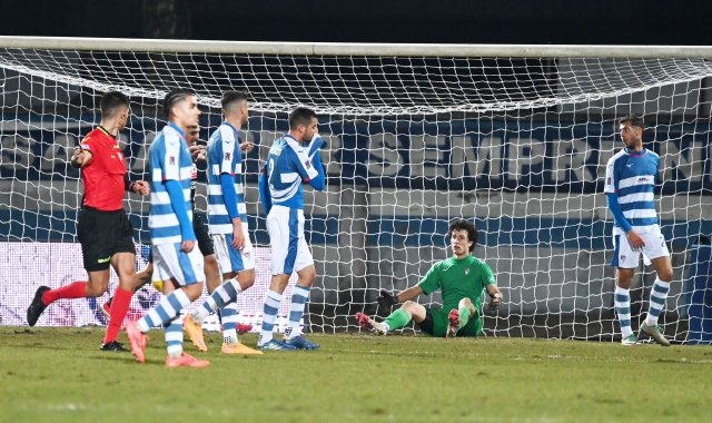 Lo sconforto dei Tigrotti nel match contro il Vicenza  (foto Blitz)
