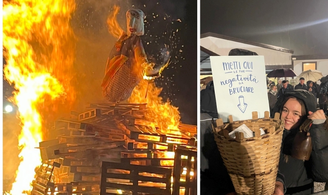 Mornago, il Falò più forte della pioggia