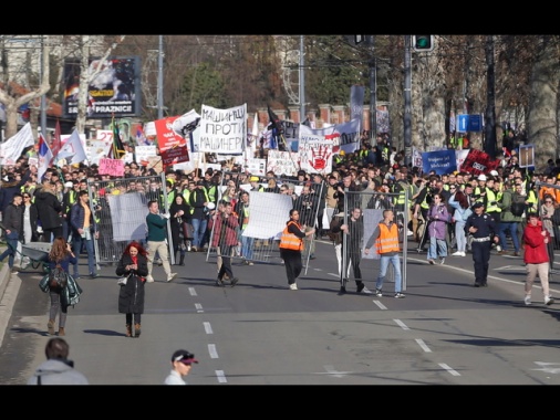 Serbia, a Novi Sad prosegue la mobilitazione degli studenti