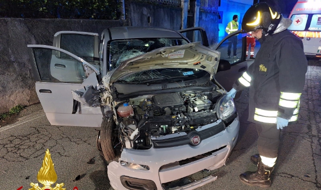 L’incidente avvenuto a Caravate