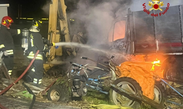 L’intervento dei vigili del fuoco