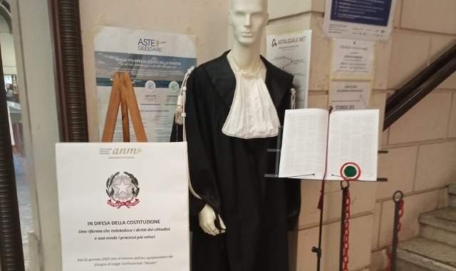 La protesta dell’Anm in tribunale
