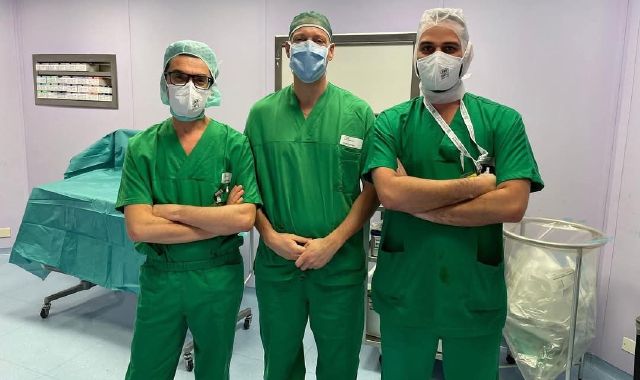 L’equipe che ha svolto l’intervento