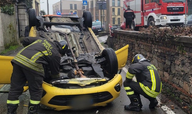 L’intervento di soccorso a Sesto Calende