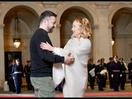 Meloni e Zelensky,serve stretto coordinamento con Ue e Usa