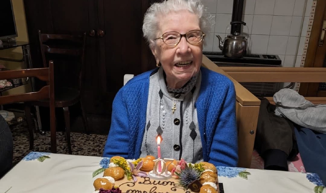 Le 107 candeline di nonna Maria