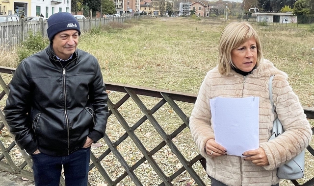 Alessandro Colombo e Mirella Cerini insieme in una foto del 2023  (foto Blitz)