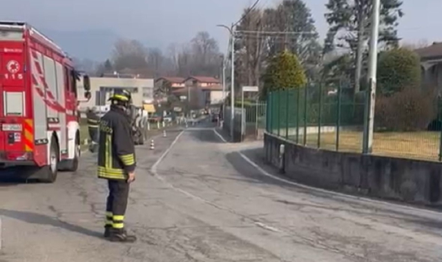 Fuga di gas a Daverio, chiusa la strada per Galliate