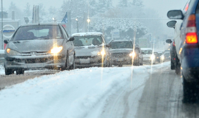 Strade coperte di neve nei giorni del 24 e 25 febbraio 2013