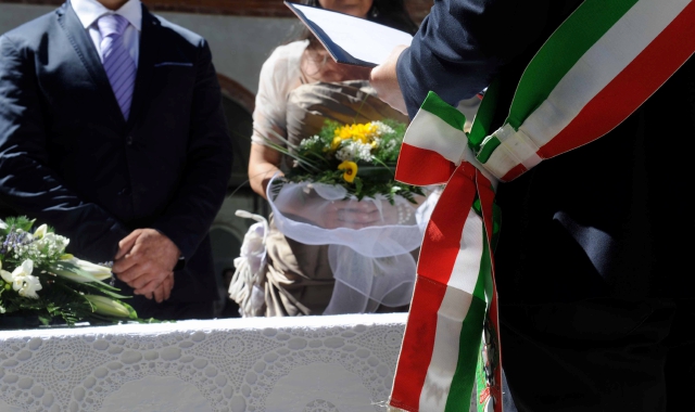 Un matrimonio con rito civile