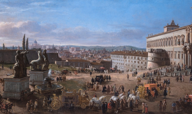 «Veduta di Roma dalla Piazza del Quirinale» di Gaspar van Wittel (Gallerie Nazionali di Arte Antica, Roma (MiC) - Bibliotheca Hertziana, Istituto Max Planck per la storia dell’arte/Enrico Fontolan)