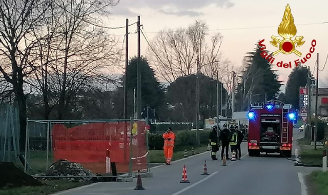 L’intervento dei vigili del fuoco