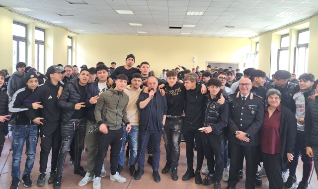 Don Burgio all’istituto Ponti di Gallarate