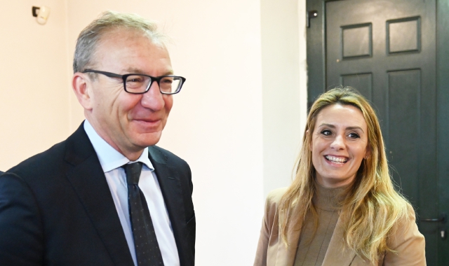 Francesca Caruso con Andrea Pellicini  (foto Blitz)