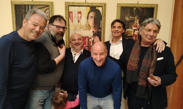 Da sinistra Roberto Esposito, Alessandro Bondioli, Marco Barlocco, Alessandro Airoldi, Matteo Garegnani e Germano Merlo
