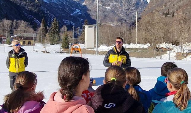Sicurezza sulla neve, studenti della Liuc ad Alagna