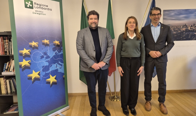  L’assessore Giorgio Maione con Andre Baumann (Baden-Württemberg) e Sonsoles Letang Jiménez de Anta (Catalogna).